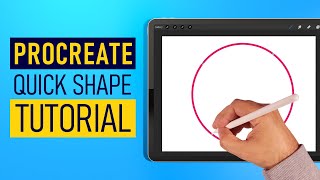 Procreate Quick Shape Tutorial  Procreate Tips [upl. by Dde]