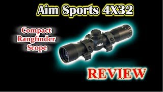 REVIEW Aim Sports 4X32 Budget Compact Rangfinder Scope [upl. by Krigsman]