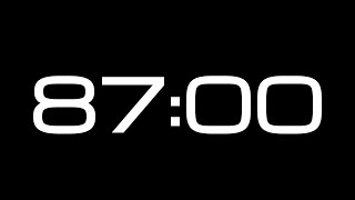 87 Minute Countdown Timer  NO SOUND [upl. by Celestina234]