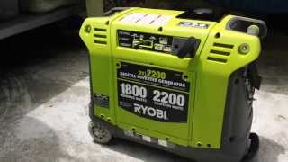 Ryobi RYi2200 Inverter Generator  Quick Start and Review [upl. by Aitenev]