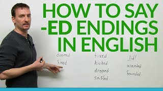 How to say ed endings in English [upl. by Analos58]