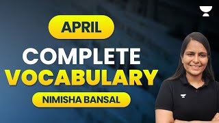 April Complete Vocabulary by Nimisha Bansal [upl. by Nomma]