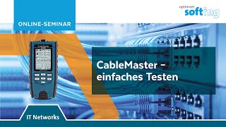 OnlineSeminar CableMaster  einfaches Testen [upl. by Ainna556]