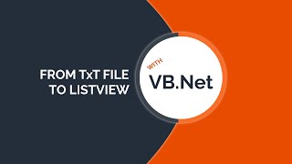 From Txtfile to listview vb net [upl. by Leile]