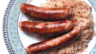 Sauerkraut Recipe  Sauerkraut with Bratwurst Apples and Caraway [upl. by Sonitnatsok]