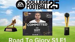 Road to glory NCAA 25 S1 E1 [upl. by Arremat]