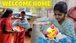 💥OUR BABY வீட்டுக்கு வந்தாச்சு  WELCOME HOME செல்லமே😘prashanyasiva editorsiva [upl. by Dyke]