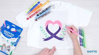 Camiseta contra el cáncer – Manualidades para niños [upl. by Zzaj]