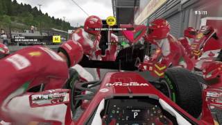 F1 2016 PS4 Pro gameplay  Spa  Safety Car [upl. by Saduj642]