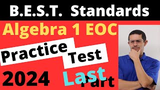 Algebra 1 EOC  BEST Standards 2024 [upl. by Bonney]