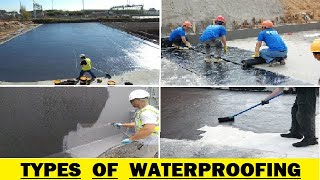 Types of Waterproofing [upl. by Olegnaid]