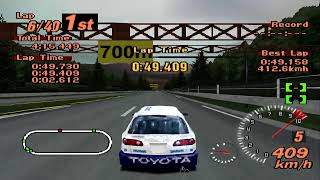 Gran Turismo 2 A Spec Toyota Caldina GT Endurance Race [upl. by Nylaj]