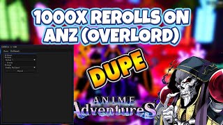 💥UPDATE ROBLOX Anime Adventures Script Hack amp ROLLBACK amp DUPE SCRIPT DUPE INFINITE RR [upl. by Atyekram308]