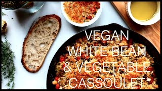 VEGAN WHITE BEAN amp VEGETABLE CASSOULET [upl. by Simonette]