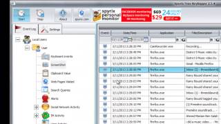 Spyrix Free Keylogger  main functions [upl. by Ariec]