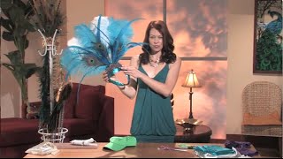 How to make a simple Feather Headpiece [upl. by Narih]