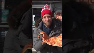 Dave Portnoy Reviews Worlds Largest Pizza Slice [upl. by Nylirac]