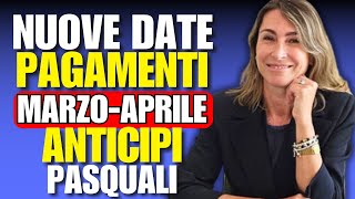 PAGAMENTI INPS 26  31 MARZO ANTICIPI NUOVE DATE PASQUA  Pensioni bonus adi auu NASpi [upl. by Ailime]