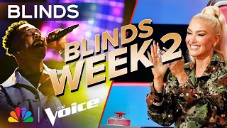 Unbelievable Blind Auditions from Week 2  The Voice  NBC [upl. by Neersin538]