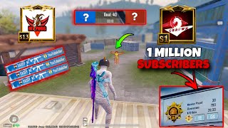 1 MILLION SUBS CBROWN VS MT😱1vs1 TDM WHO Will Win⁉️🔥PUBG MOBILE [upl. by Schuler]