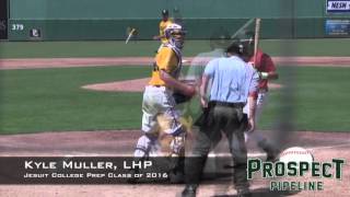 Kyle Muller Prospect Video LHP Jesuit College Prep Class of 2016 [upl. by Gnauq445]