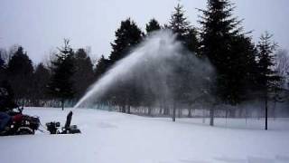 Souffleur à neige pour Vtt  Snowblower Atv test1 [upl. by Naltiak]