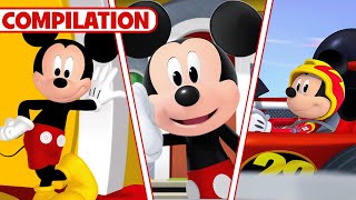 Every Disney Junior Mickey Mouse Theme Song  Clubhouse Funhouse Roadster Racers  disneyjr​ [upl. by Sutsuj]