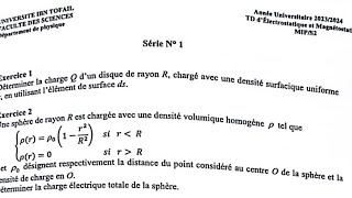 Électrostatique et Magnétostatique  Exercices Résolus 20232024  Série N°1quot ibn tofail [upl. by Ettelrac644]