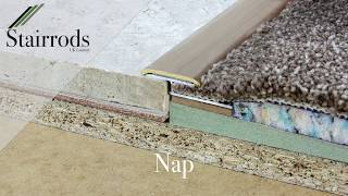 Fitting a Stairrods UK Premier Trim Zbar Tile to Carpet [upl. by Norramic]