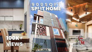 Build with love  Constructions by Harishmane  Magic of 900sqft split home [upl. by Sitsuj]