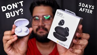 realme DIZO GoPods D TWS Review after 5 Days  Dont Buy Before Watching😪 [upl. by Zwart]