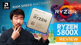 AMD Ryzen 5800x Review amp Unboxing Vs 3900XT  Ram Speed matters now [upl. by Nosde237]