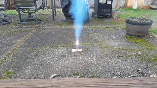 Potassium chlorate and hexamine rocket test [upl. by Sixela]