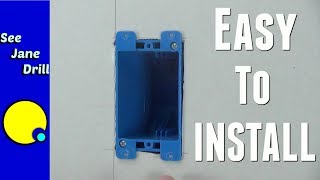 How to Install a New Electrical Box When Remodeling [upl. by Charie488]