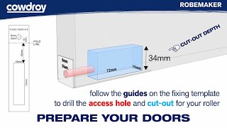 Cowdroy RobeMaker  Sliding Robe Door Track System Install Guide [upl. by Aneerhs]