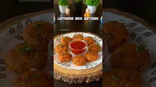 Trending Recipe of leftover rice buttons shorts recipe rice snacks [upl. by Aubree697]