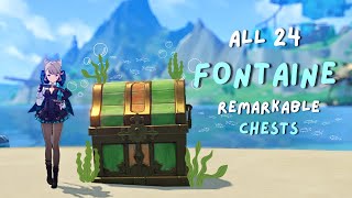 How to collect all 24 Remarkable Chests in Fontaine Fontaine Furnishings [upl. by Kwei]