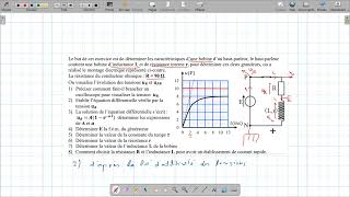 Electricité  Dipôle RLexercice dapplication [upl. by Freberg617]