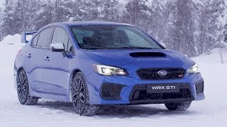 2018 Subaru WRX STi  Snow Driving [upl. by Lunt720]