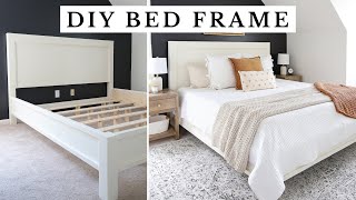 Easy DIY Bed Frame  DIY King Size Bed Frame [upl. by Indyc]