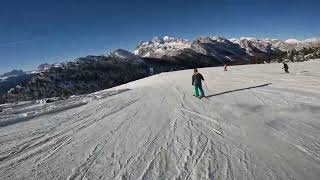 Discesa pista rossa RIO GERE  Cortina DAmpezzo Cristallo 2024 [upl. by Pooh771]