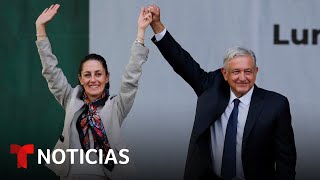 AMLO habla tras el virtual triunfo de Claudia Sheinbaum en las elecciones presidenciales de México [upl. by Haidabej]