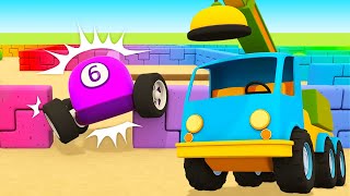 Racing cars in the LABYRINTH Helper cars cartoon for kids  Full episodes of car cartoons for kids [upl. by Amandy]