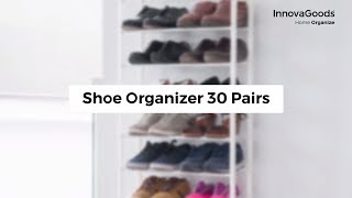 InnovaGoods Home Organize Shoe Rack 30 Pairs [upl. by Gerrie]