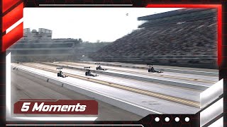 5 moments from Top Fuel finals at the NHRA FourWide Nationals [upl. by Reo]