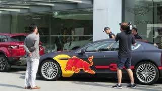 Aston Martin Singapore Convoy Drive with Daniel Ricciardo [upl. by Ihcur]