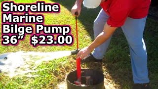 Shoreline Marine Bilge Pump 36quot Unboxing amp Review on Amazon water hand manual seasense [upl. by Campman867]