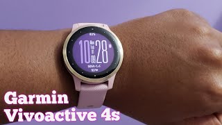 Garmin Vivoactive 4s Dust Rose Light Gold Review  Worth It [upl. by Erlandson840]