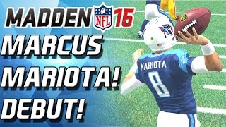 MARCUS MARIOTA DOES IT AGAIN DEBUT Madden 16 Ultimate Team  PACK N PLAY [upl. by Irahc]