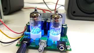 6J1 CHINA TUBE PREAMP LM1875T 20W 20W DIY 真空管前級 IC 後級放大 推手音箱 測試 [upl. by Hunt]